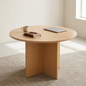 Modern Wooden Round Table